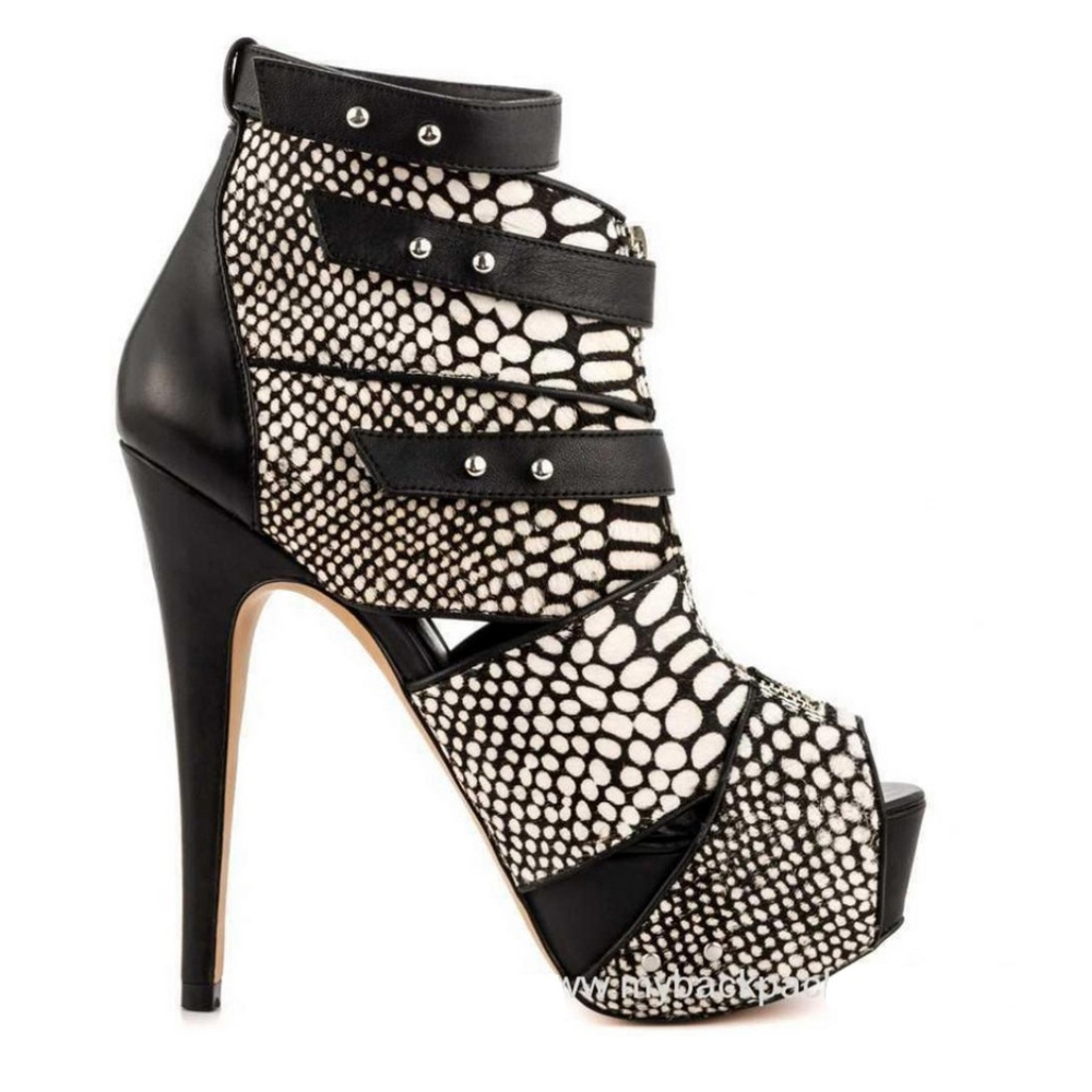 Kate Ferguson Eroreni-88 peep toe ankle booties - Picture 6 of 6